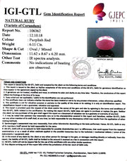 6.79 Ratti Natural Neo Burma Ruby with Govt Lab Certificate-(3441)